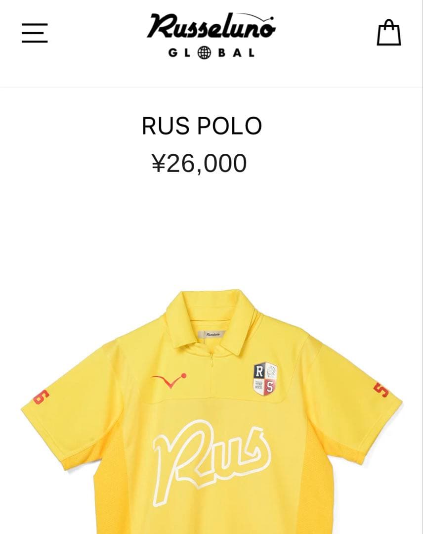 【RUSSELUNO】RUS POLO 2WAY ポロシャツ ラッセルノ