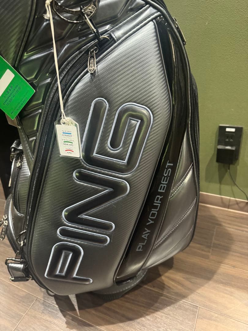 PING キャディバッグ　ゴルフバッグ グレー