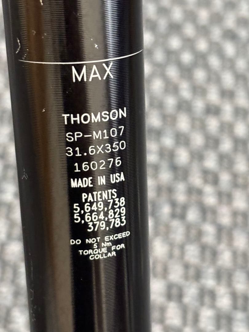 パーツ THOMSON MASTERPIECE SEATPOST