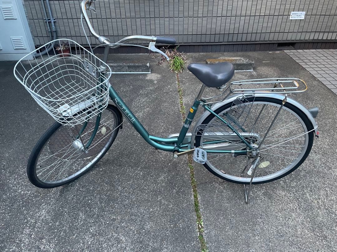 S-TECH シティサイクル グリーン 26インチ