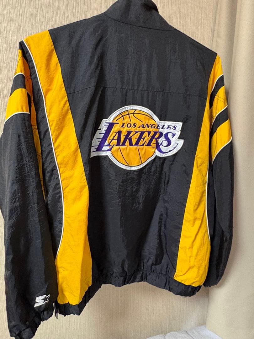 LAKERS STARTER プルオーバージャケット XL 黒/黄
