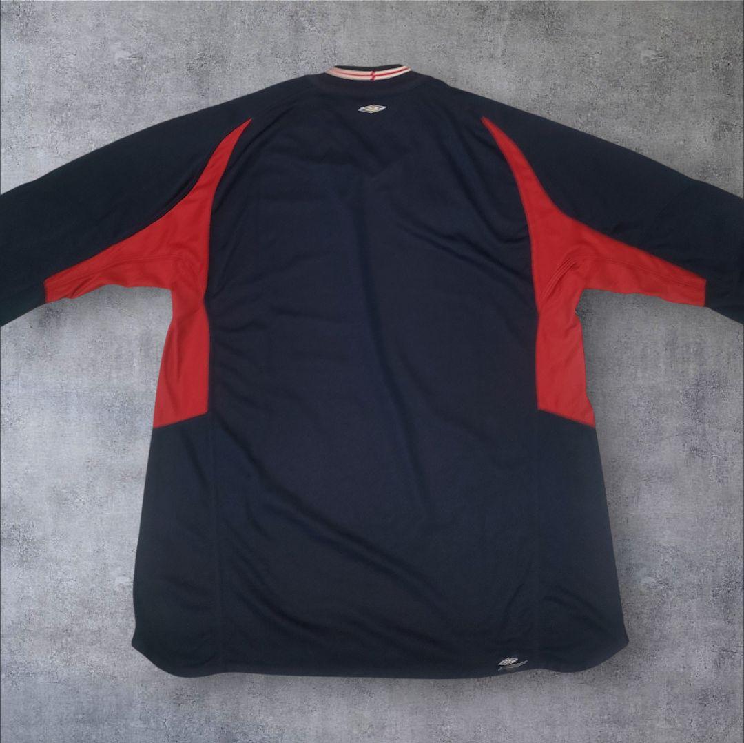 希少 長袖 リバーシブル UMBRO アンブロ イングランド代表 赤 紺 L