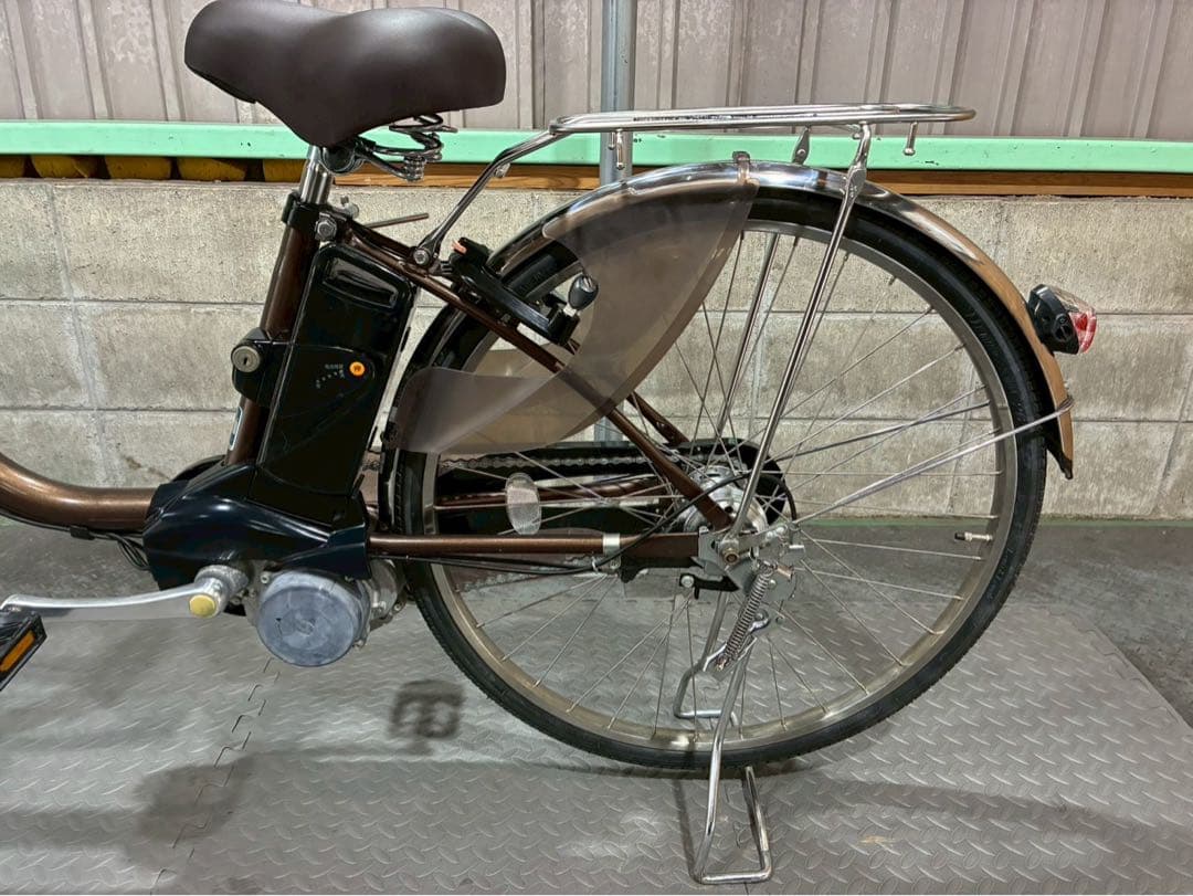 №8757電動自転車パナソニック ビビDX 26インチ ブラウン