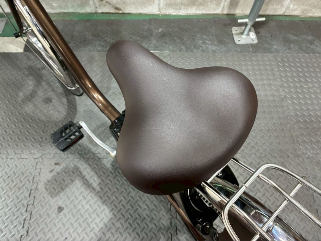 №8757電動自転車パナソニック ビビDX 26インチ ブラウン