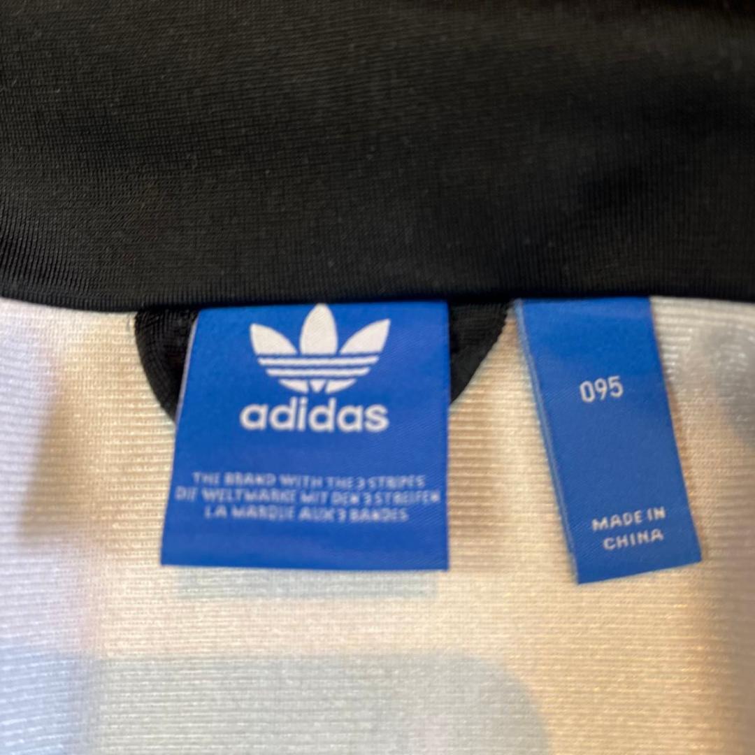 95サイズ adidas アディダス トラックジャケット モノトーン 刺繍