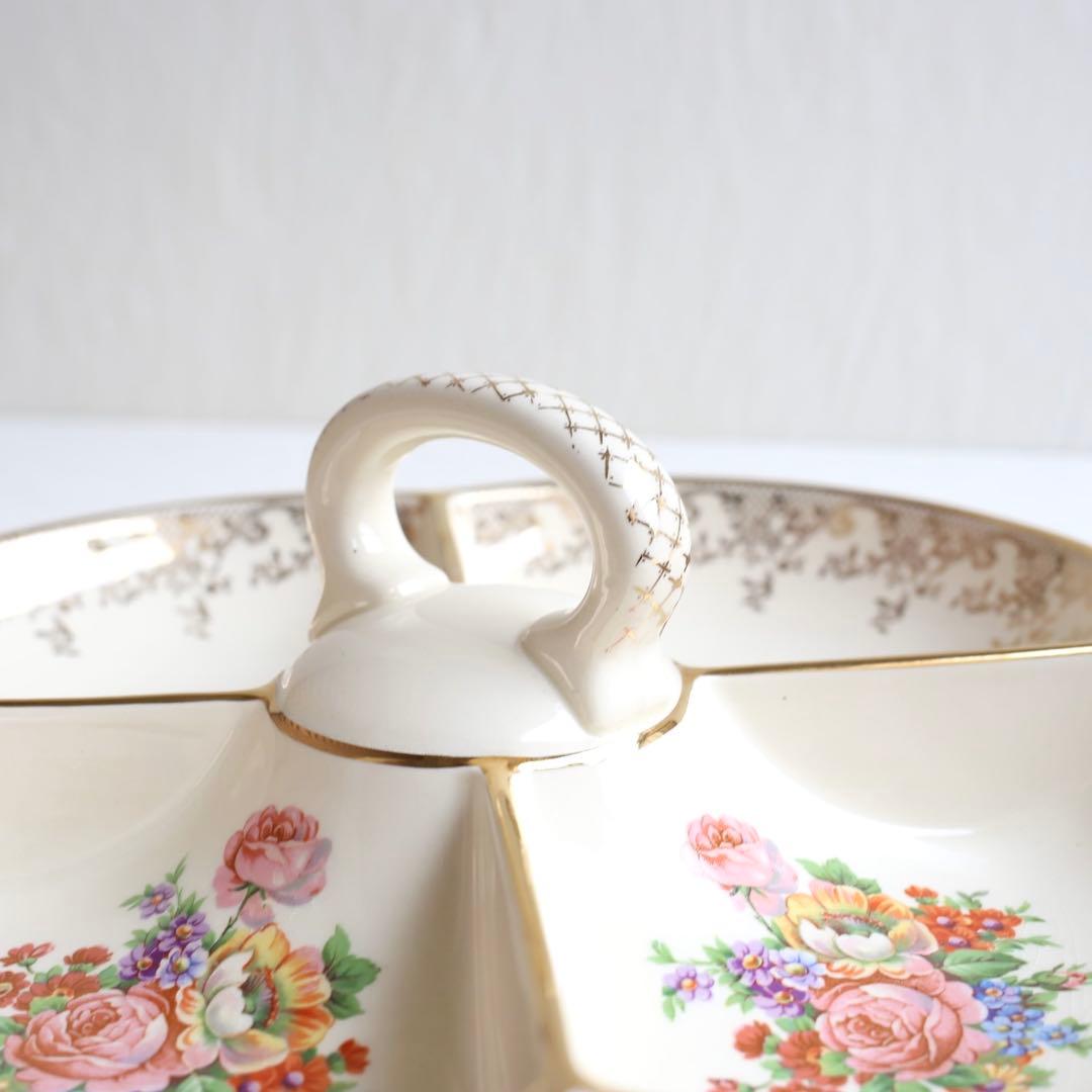 希少　フランス アンティーク Villeroy&Boch 持ち手付き 仕切り皿