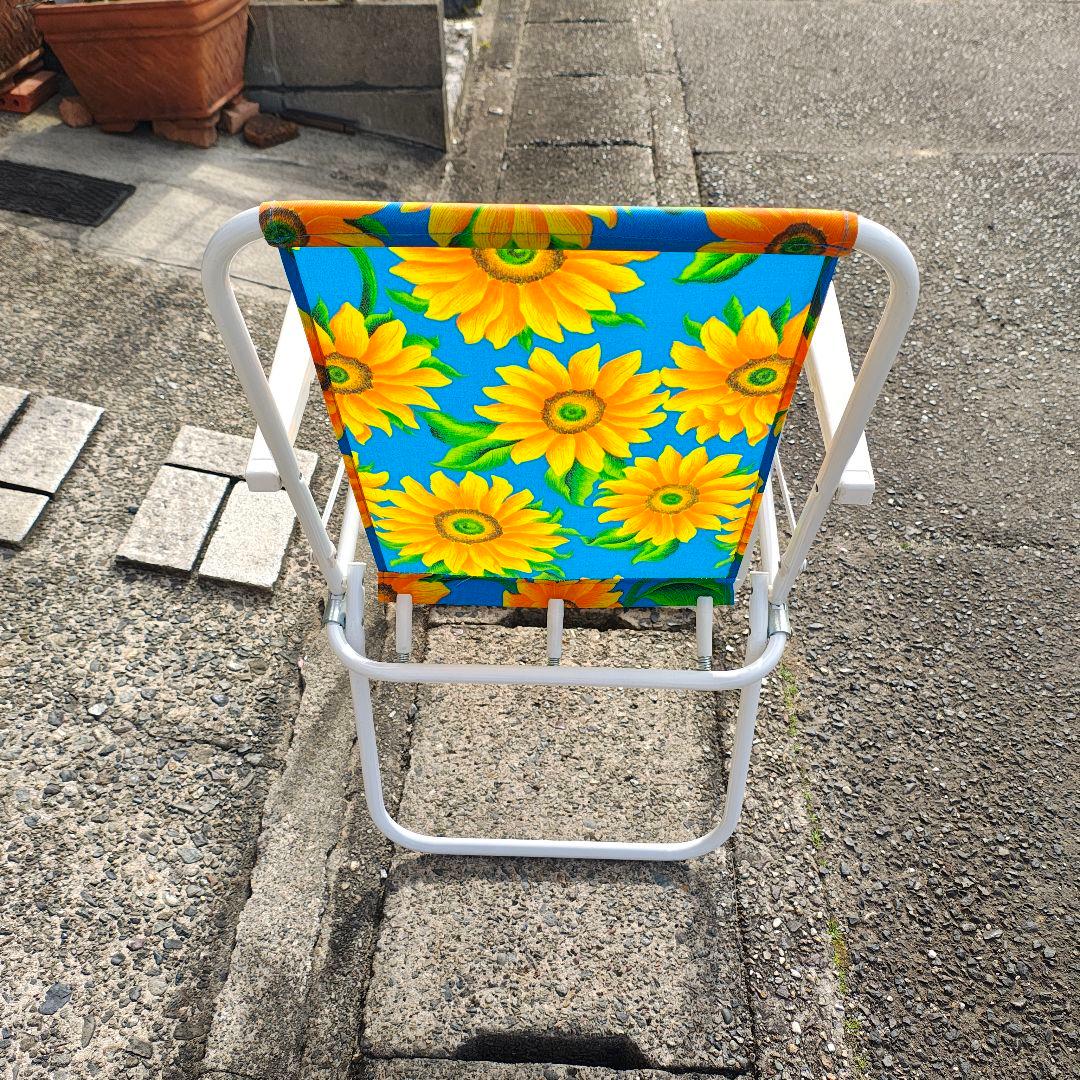 美品 折りたたみ式 ビーチチェア 2脚セット アウトドアチェア