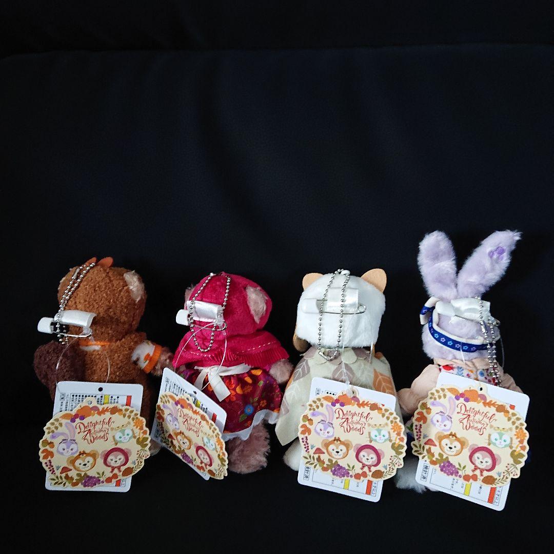 新品未使用 東京ディズニーシー『秋のぼうけん』ぬいぐるみバッジ4体セット