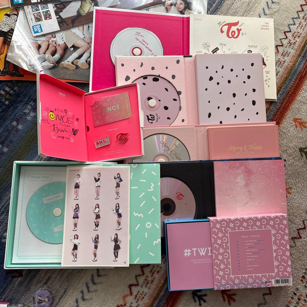 TWICE CDセット 複数枚 特典付き