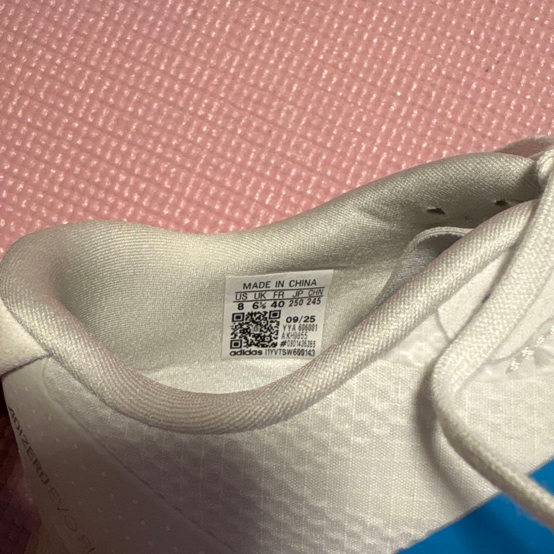 adidas ADIZERO スパイクシューズ ホワイト/ブルー/レッド