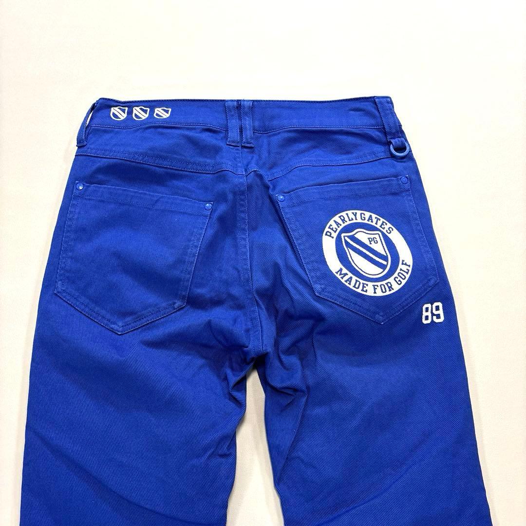 パーリーゲイツ　ロングパンツ　ブルー　00/SS オールシーズン　レディース