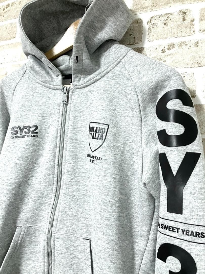 【早い者勝ち✨】SY32 メンズ フルジップパーカー S グレー系