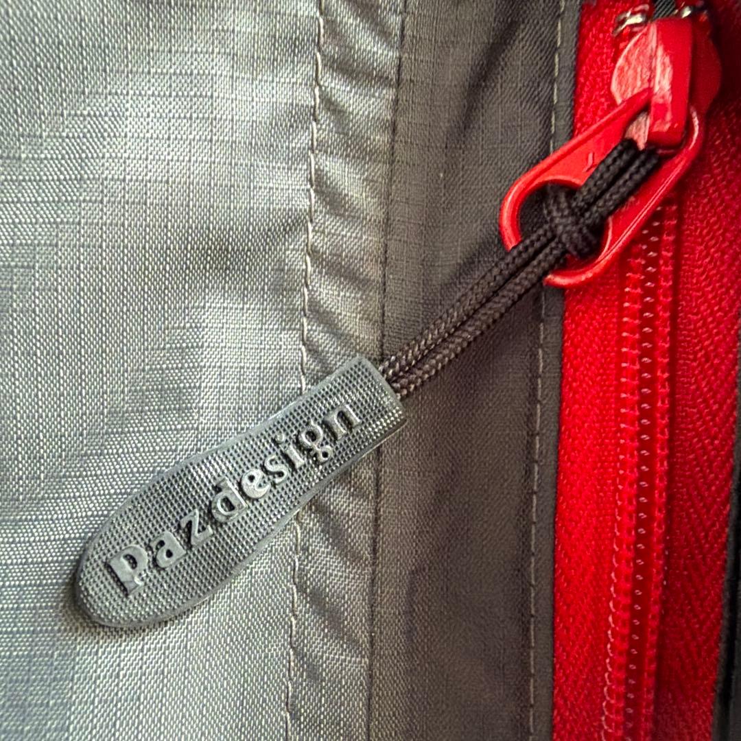 Pazdesign フィッシングスーツ(上下セット) グレー/レッド