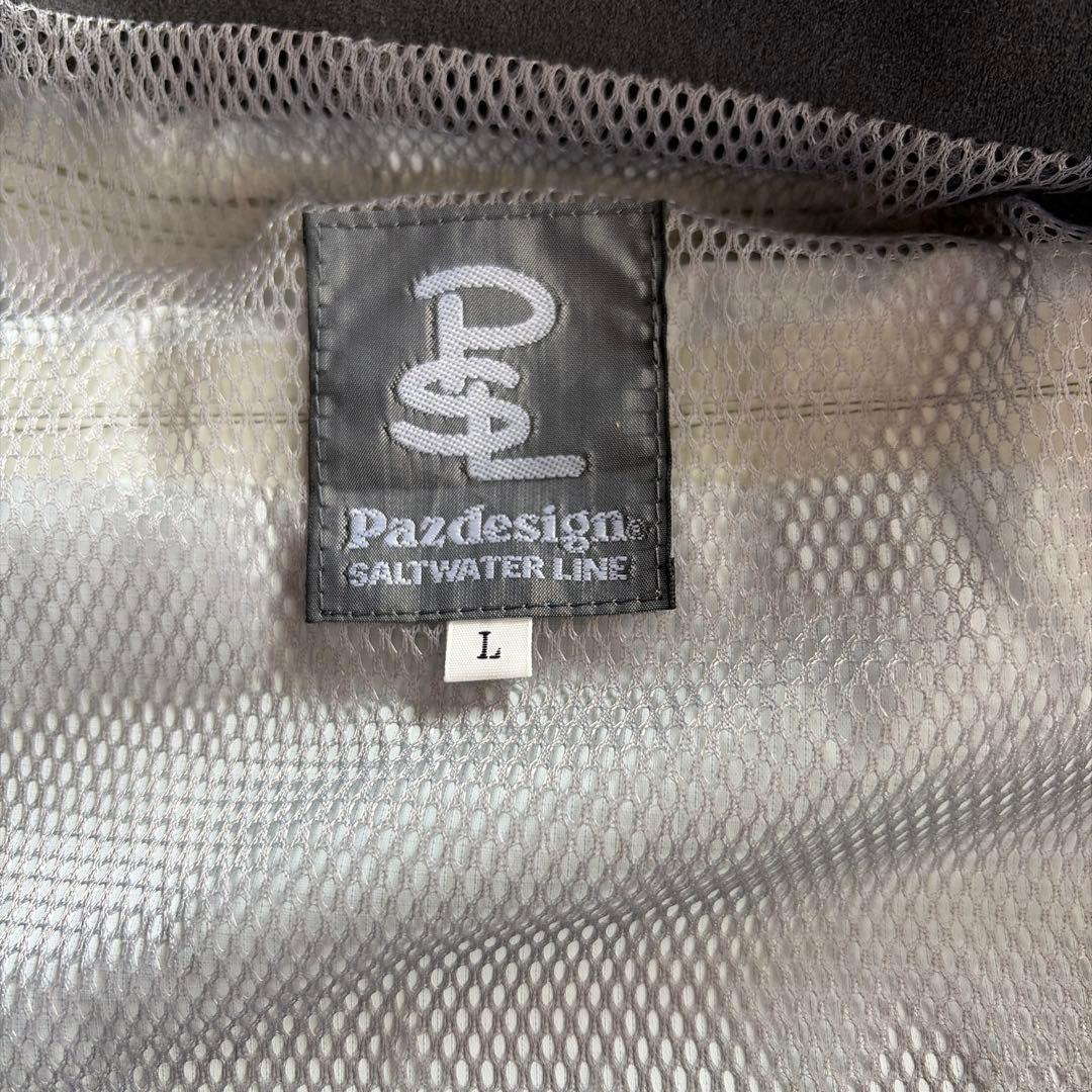 Pazdesign フィッシングスーツ(上下セット) グレー/レッド
