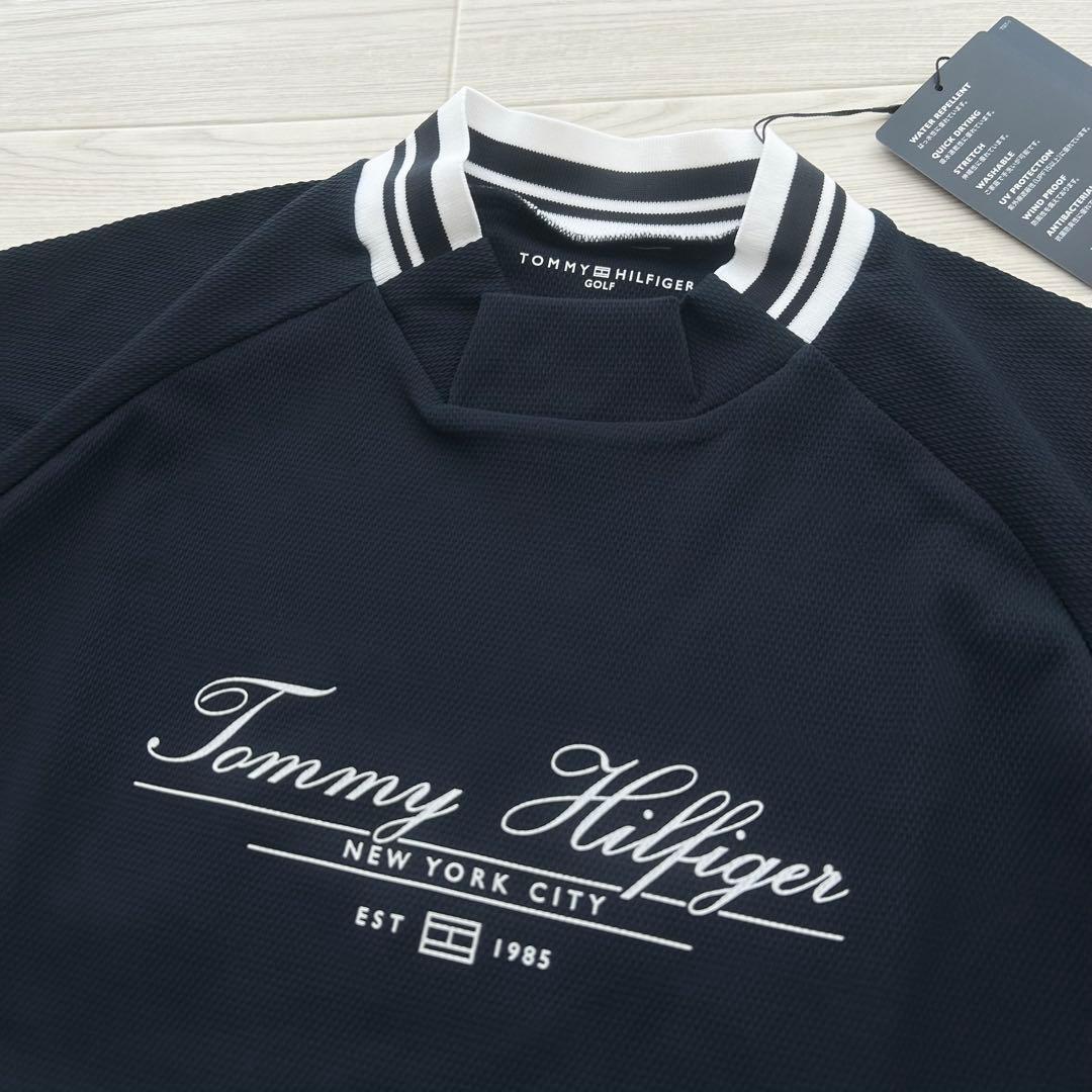 新品　トミーヒルフィガーゴルフ　モックネック　半袖シャツ　カットソー　Lサイズ
