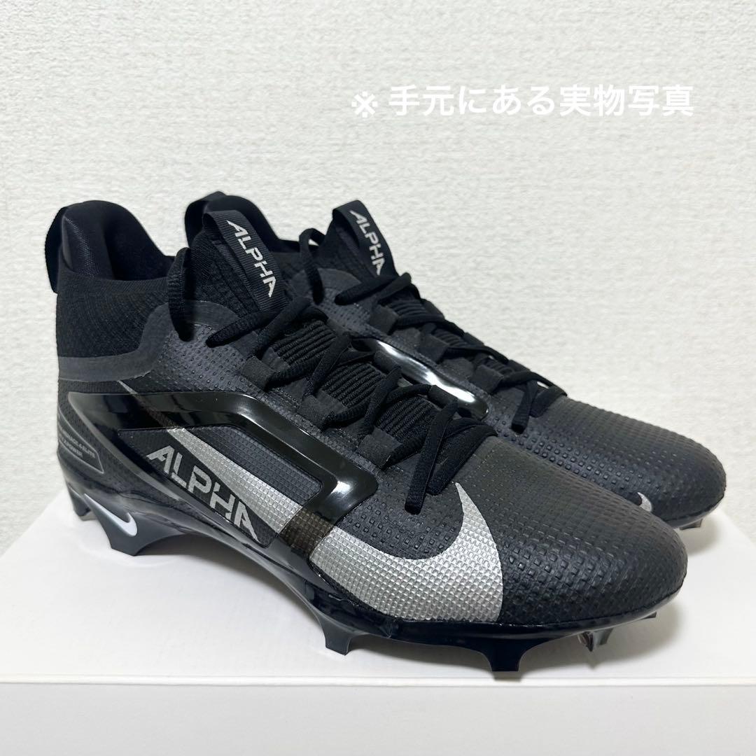 ナイキ 29 アルファメナス エリート アメフト スパイク シューズ 靴 黒 s