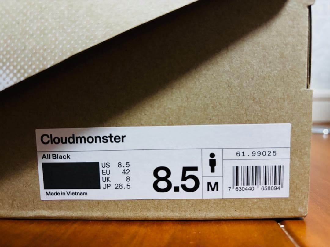 【26.5cm】On 初代クラウドモンスター Black