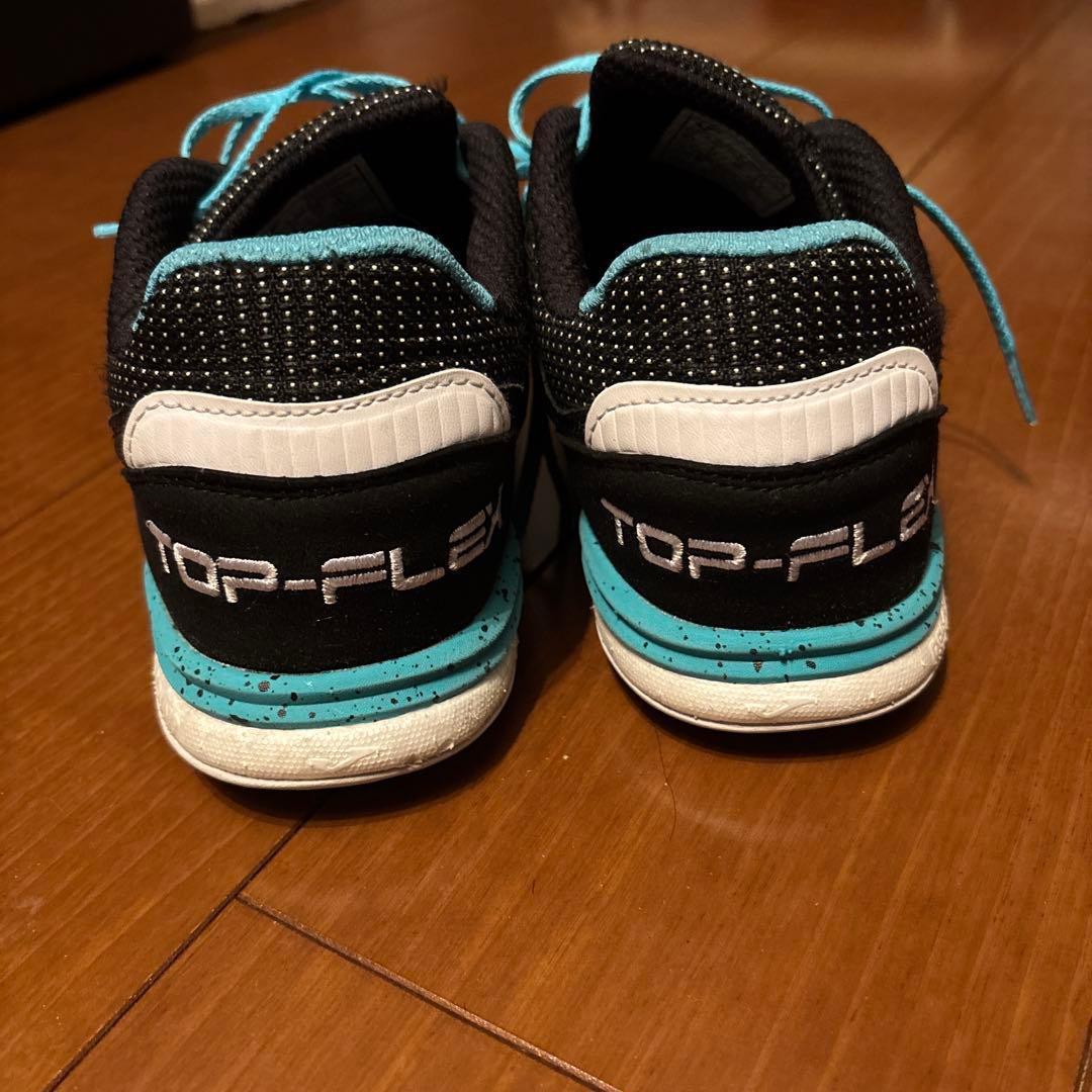 joma TOP-FLEX フットサルシューズ ブラック/アクア