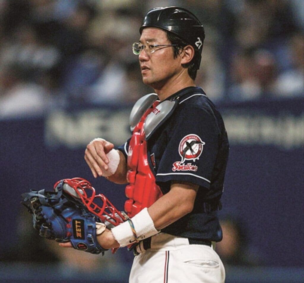 古田敦也モデル 軟式キャッチャーミット 2004年製 ヤクルトスワローズ