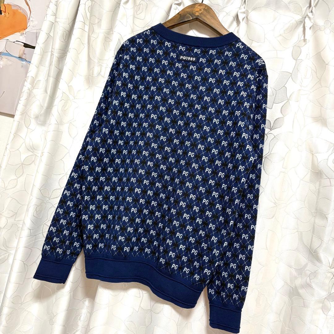 美品 パーリーゲイツ アーガイル柄ニット セーター