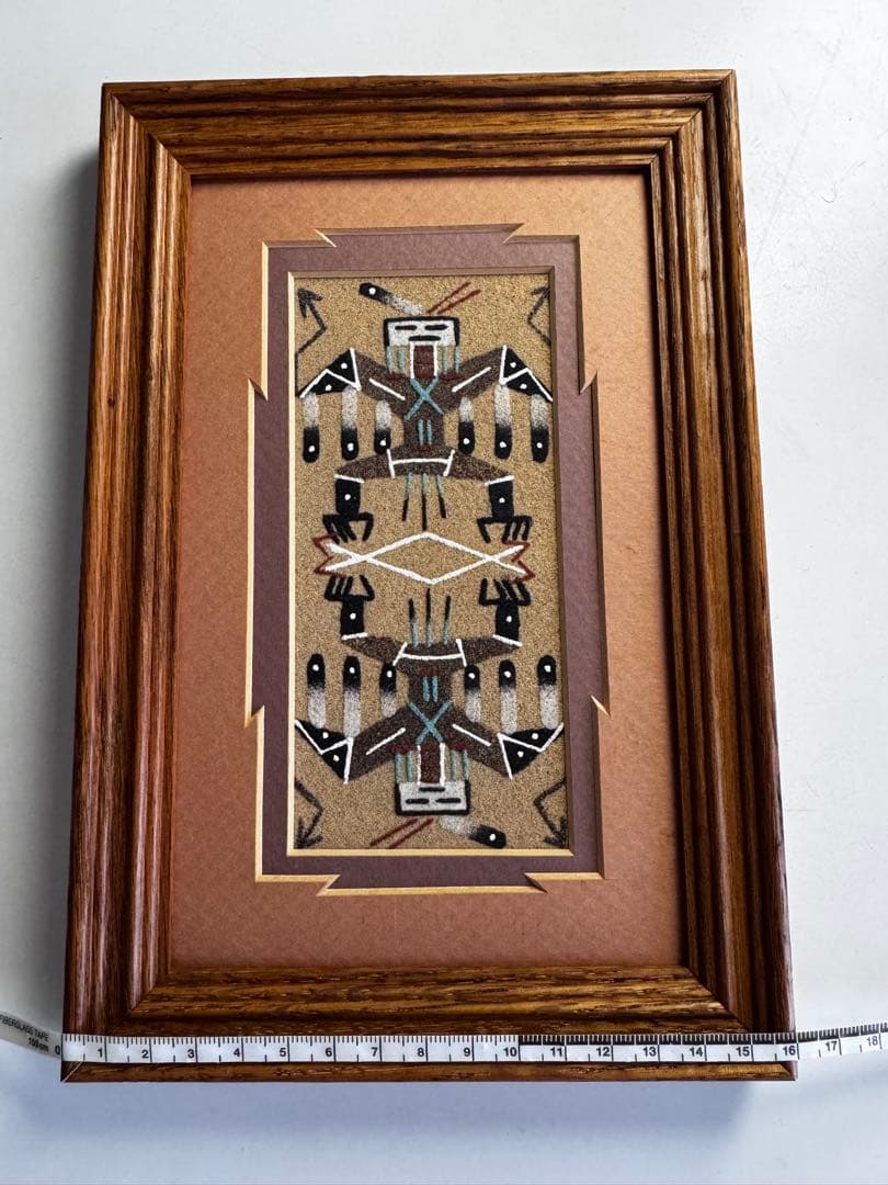★NAVAJO SANDPAINTING VINTAGE ART ナバホ族 砂絵