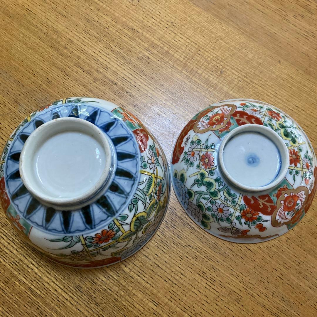 蓋つき椀 花柄 鳥モチーフ