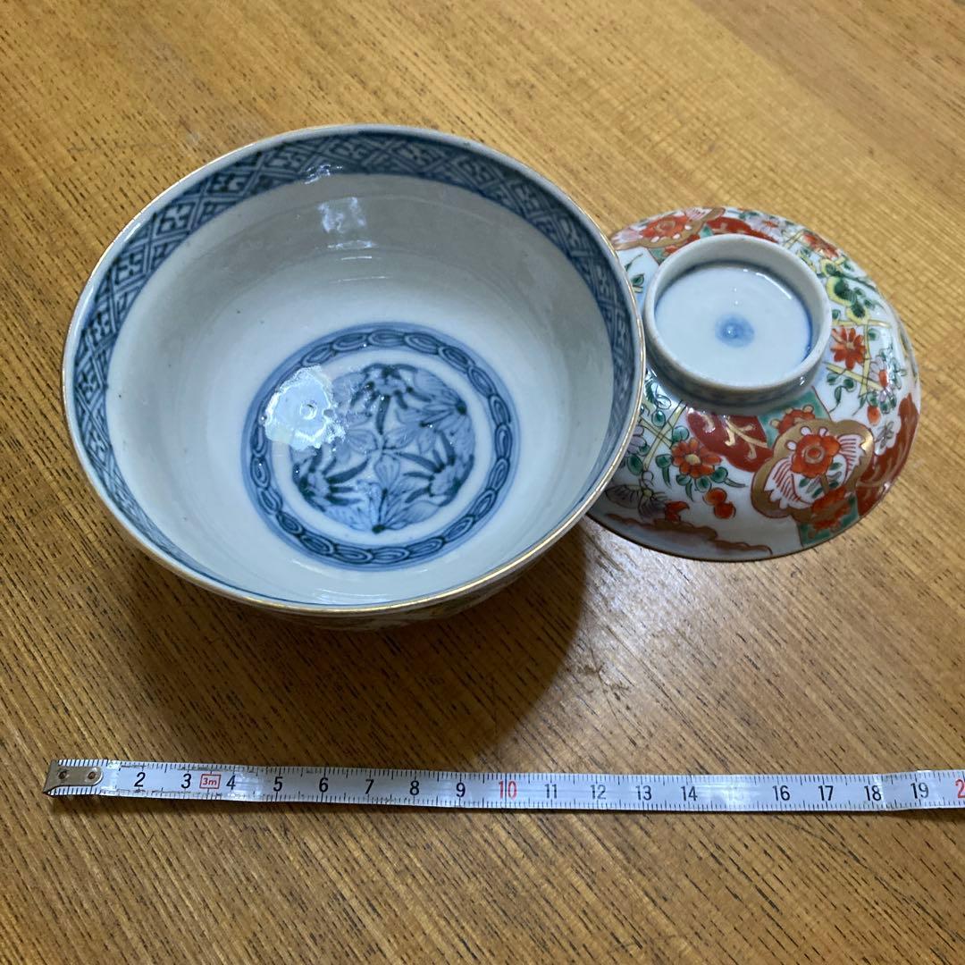 蓋つき椀 花柄 鳥モチーフ