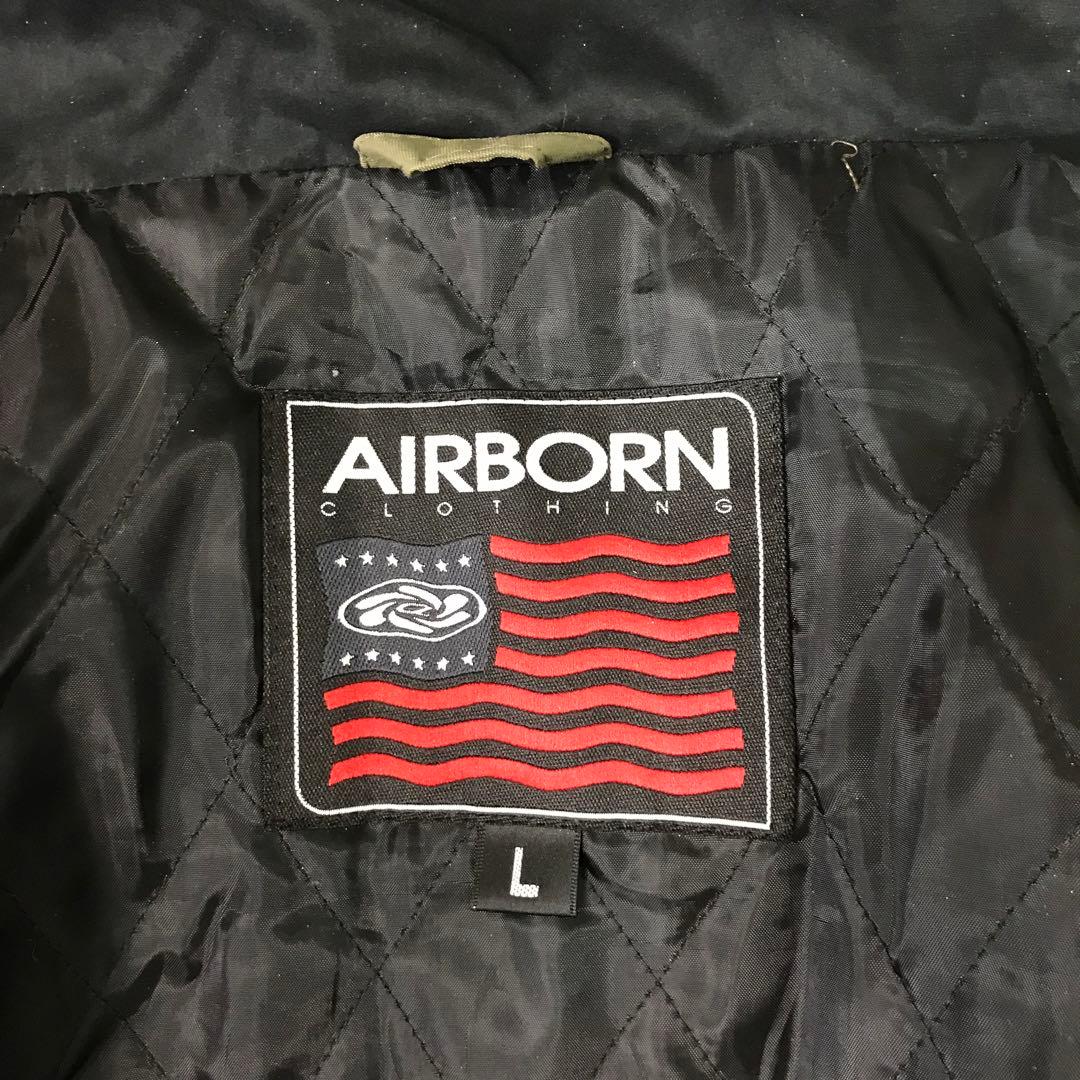 AIRBORN ナイロンジャケット　スノーウェア　ビッグサイズ　アースカラー　L