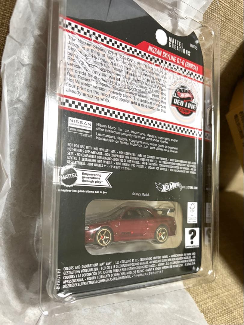 送料込み★新品★ホットウィール★RLC限定★日産 スカイライン GT-R★R34