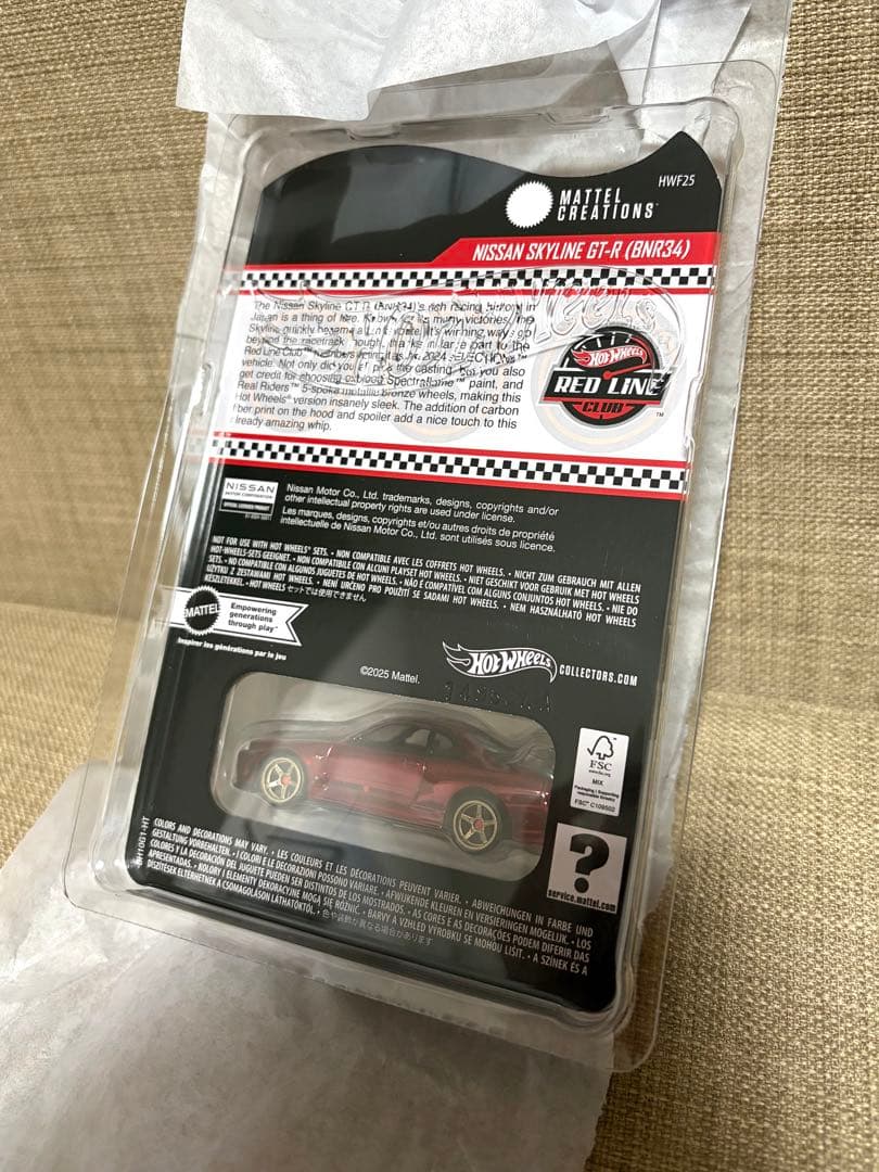 送料込み★新品★ホットウィール★RLC限定★日産 スカイライン GT-R★R34