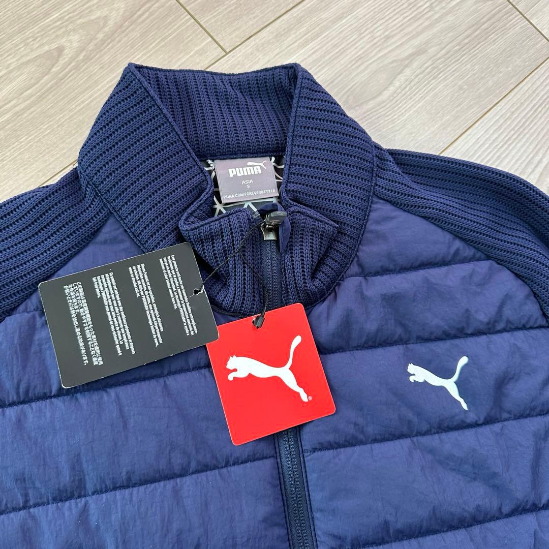 【新品】PUMA プーマ ゴルフウェア 切り替えダウンジャケット 中綿ブルゾン