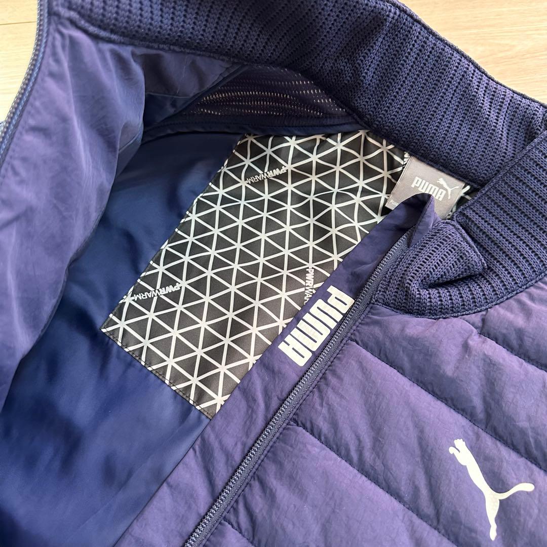 【新品】PUMA プーマ ゴルフウェア 切り替えダウンジャケット 中綿ブルゾン