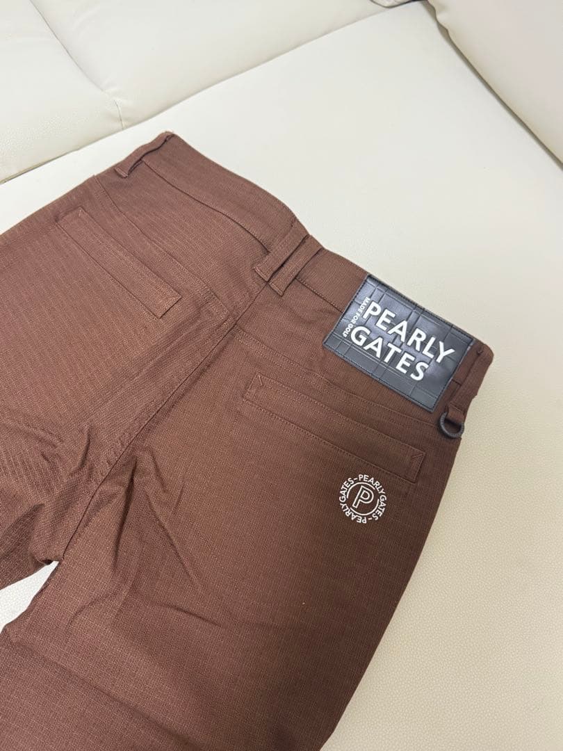 PEARLY GATES ブラウン ストレッチパンツ