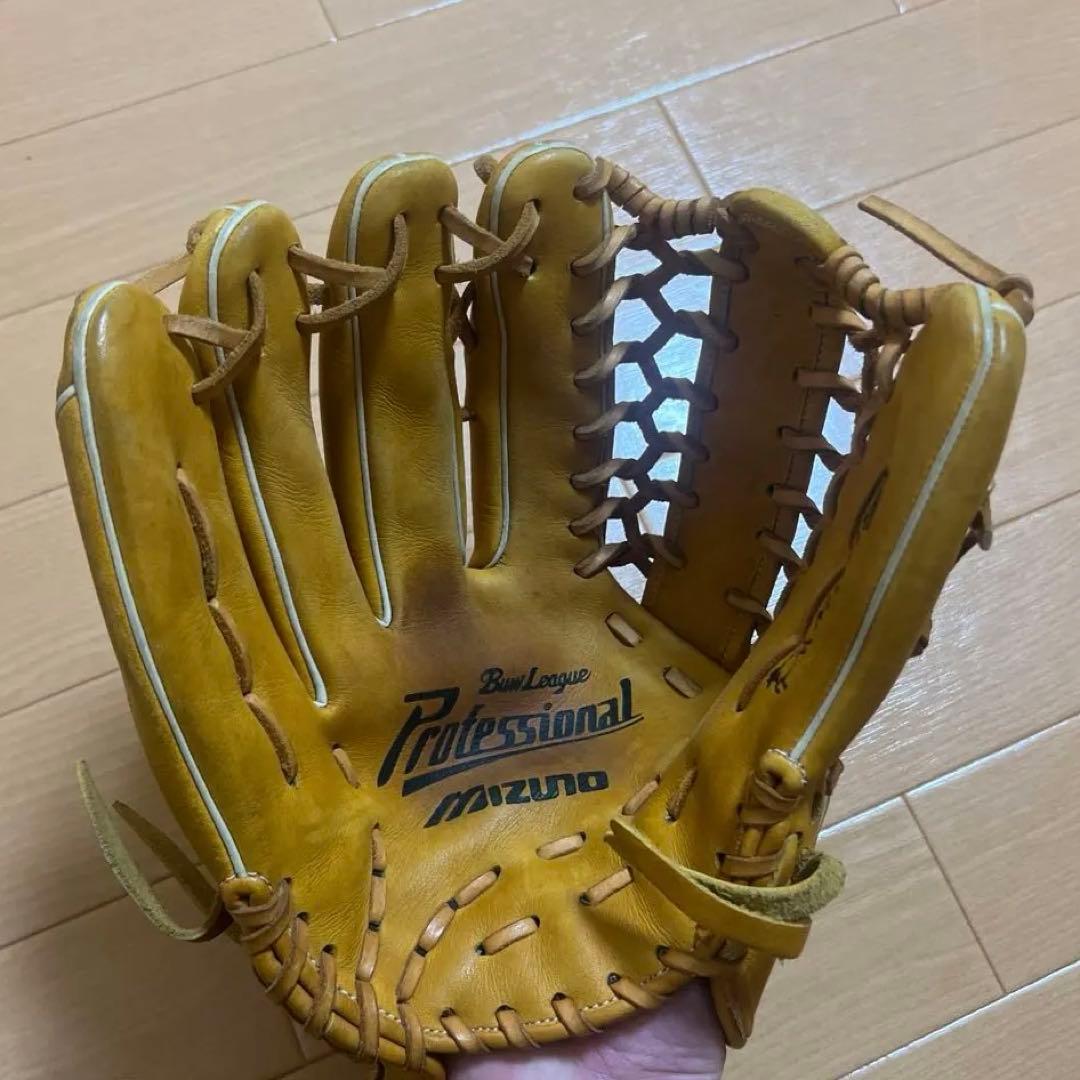 ミズノ 一般軟式グローブ 左利き イチローモデル プラチナラベル Mロゴ