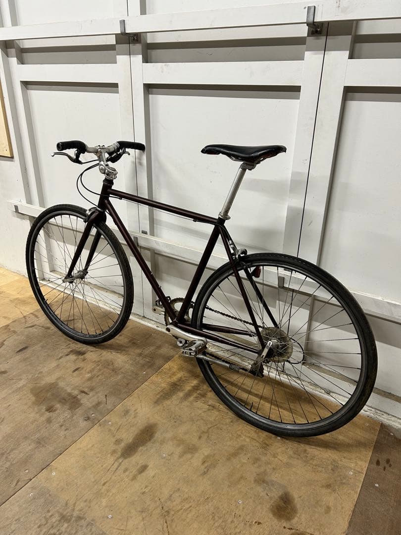 クロスバイク ダークブラウン SHIMANO 8段変速
