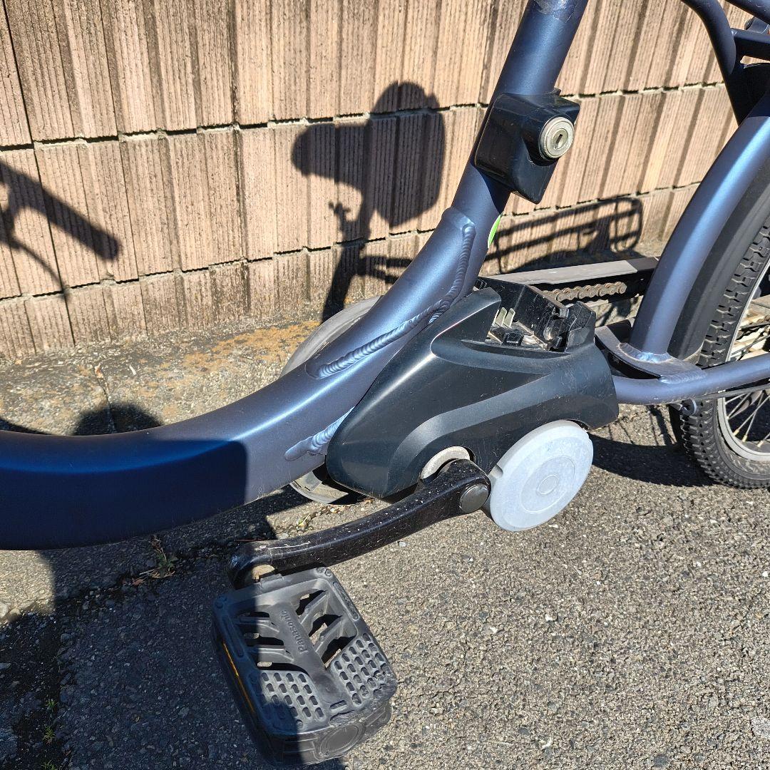 電動アシスト自転車 シティタイプ ブルー 前バスケット付き