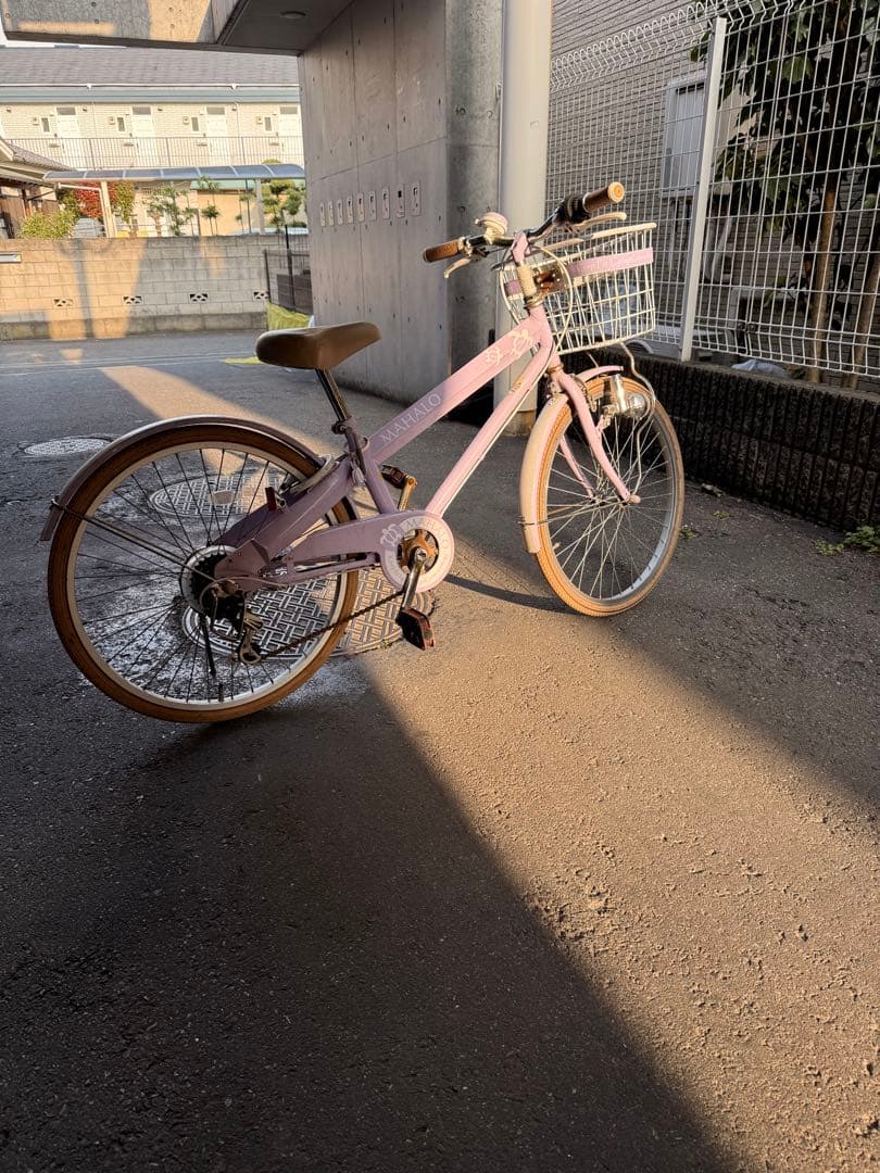 MAHALOジュニア　22インチ　パープル　自転車