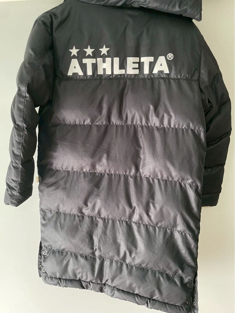 ATHLETA フード付きベンチコート 140黒