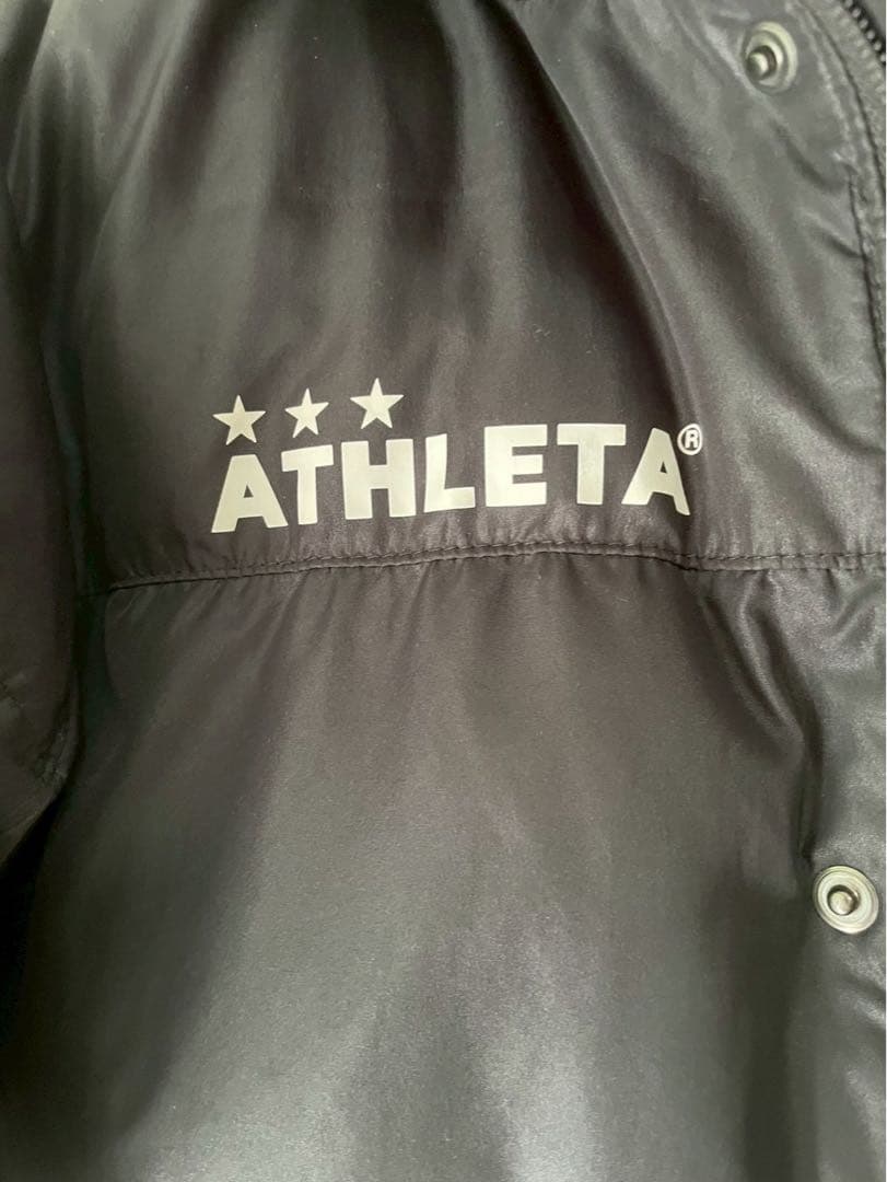 ATHLETA フード付きベンチコート 140黒