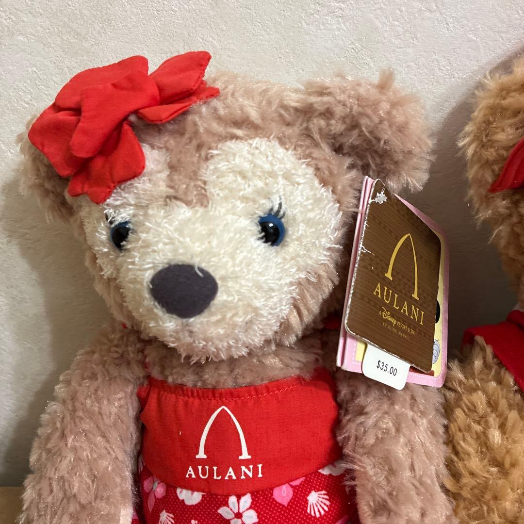 劇レア　ハワイAULANI ダッフィーとシェリーメイ　ぬいぐるみ　セット