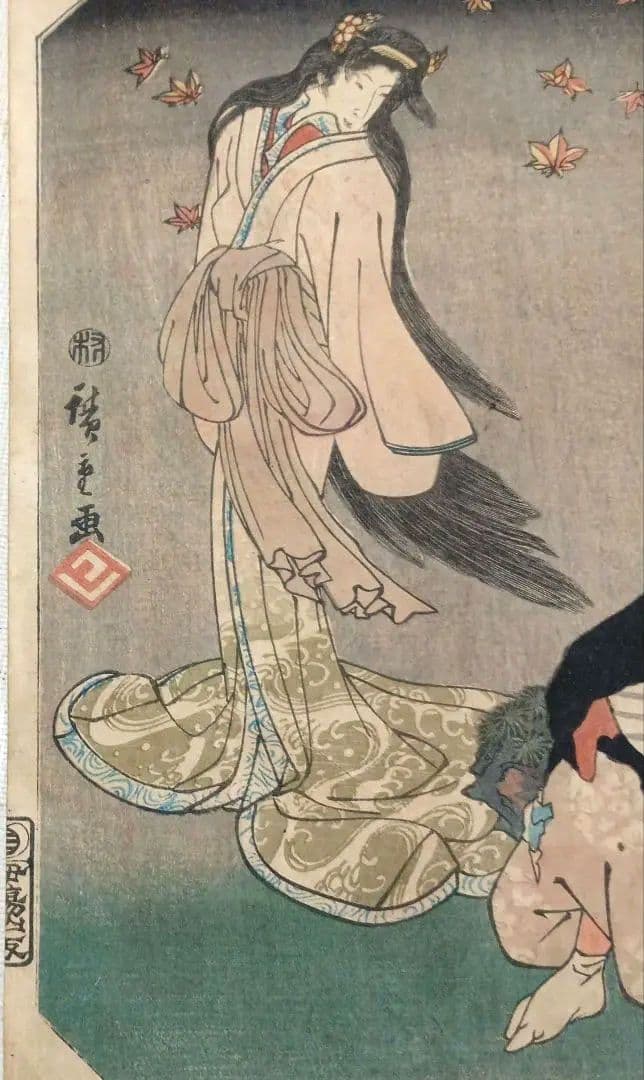 浮世絵版画、東海道五十三對赤坂、歌川広重画、天保15年～弘化4年出版
