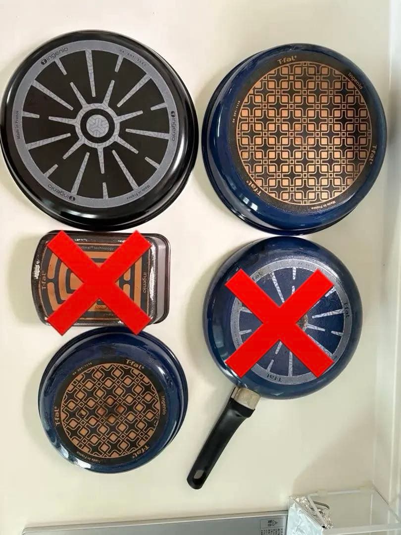 ティファール　インジニオ・ネオ【ガス火専用】フライパン4点＋卵焼き器