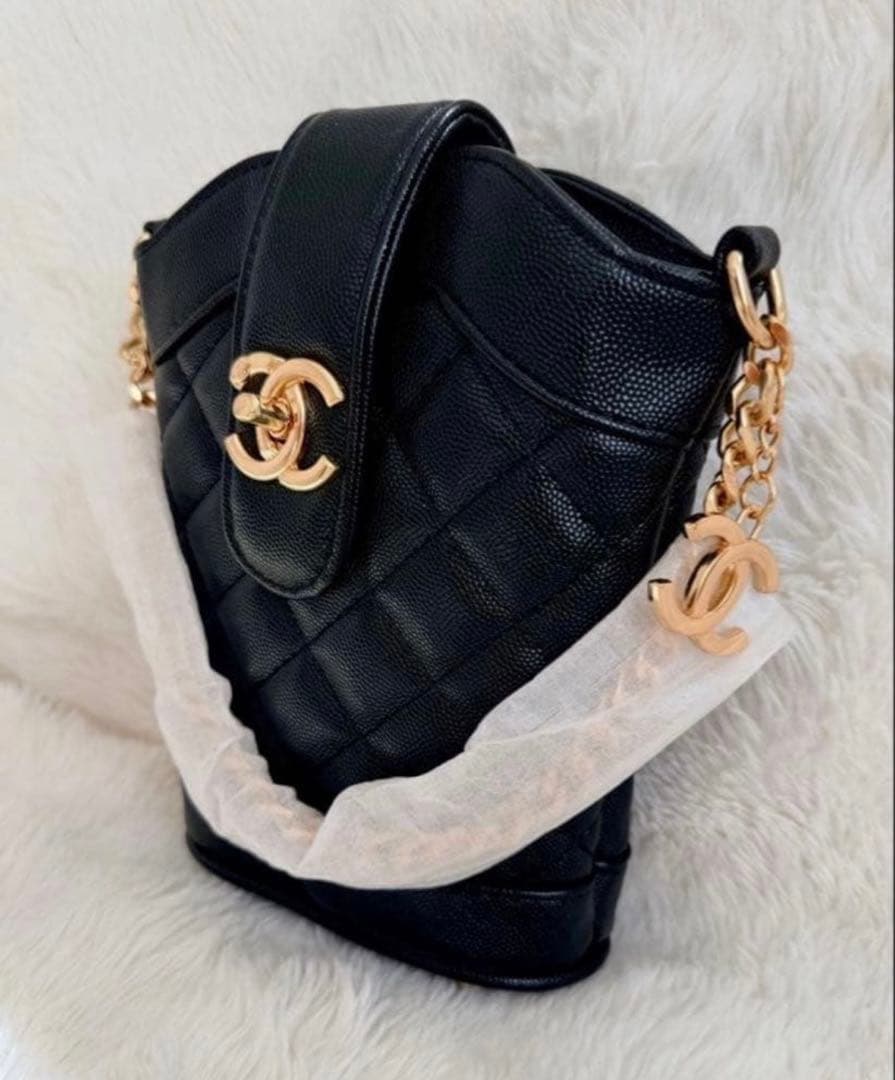 CHANEL ブラック バケットバッグ ノベルティ