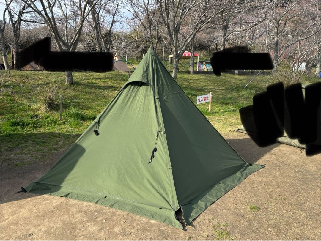 DOD ムシャテント　カーキ色　グランドシート付です。T1-819-KH