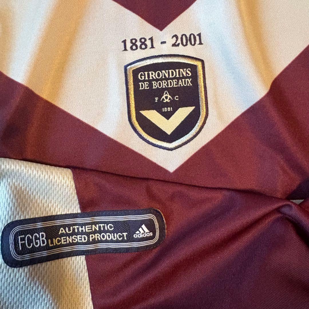 【希少】adidas ボルドーBordeaux 01/02サード 120周年　O