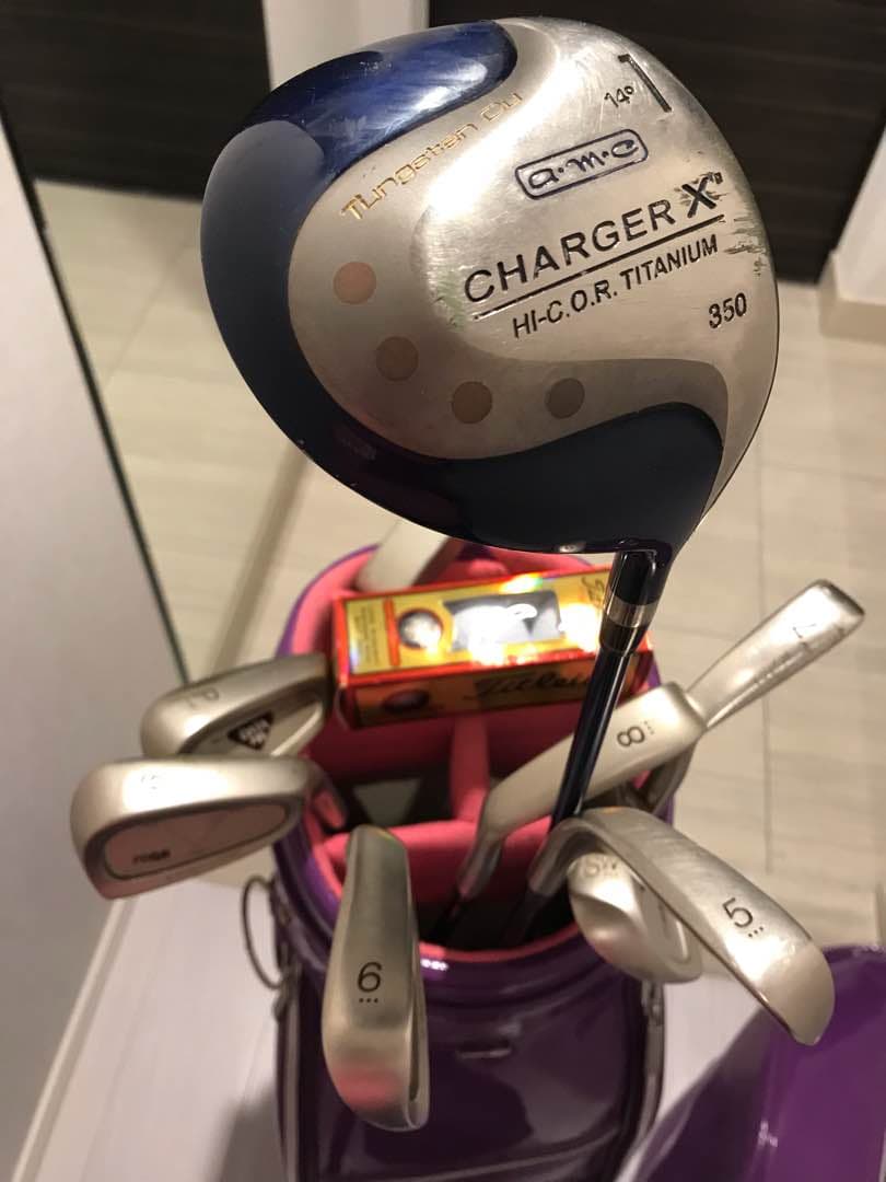 プーマ ゴルフバックとクラブ