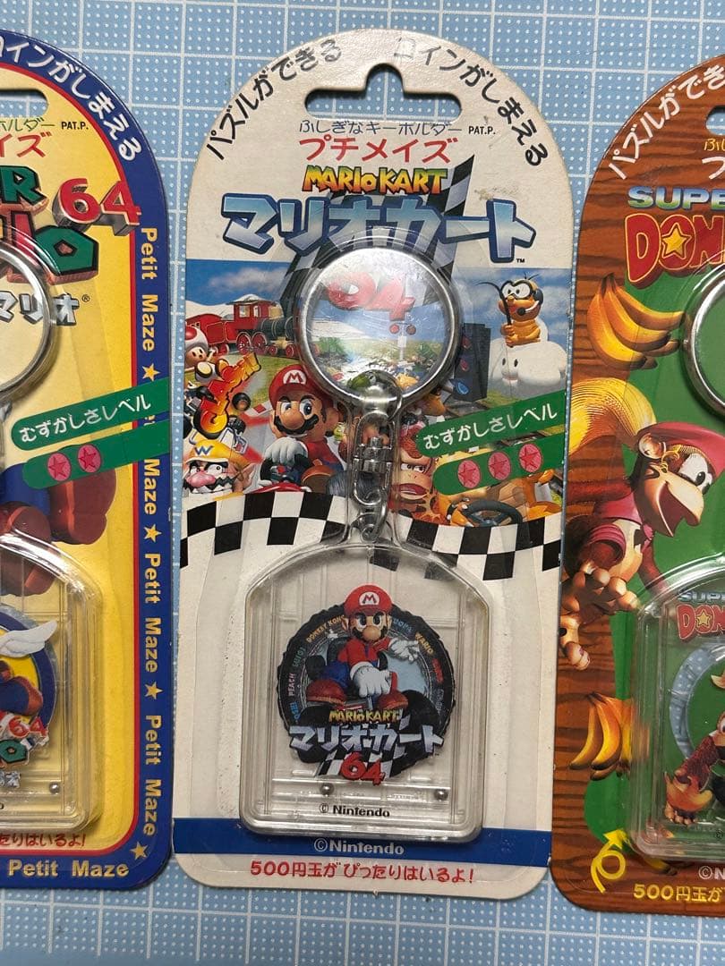 任天堂64 プチメイズキーホルダー　マリオ　ドンキーコング　レトロゲームセット