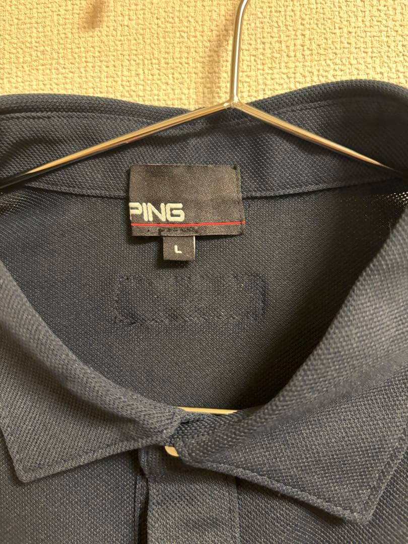 PING ネイビーポロシャツ　L(新品未使用)
