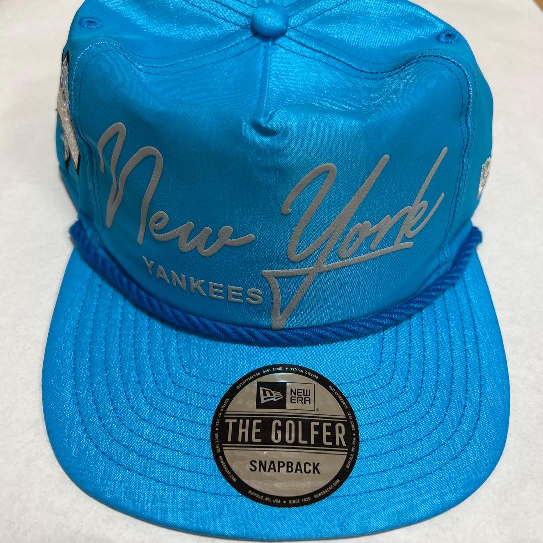 米国購入新品日本未発売 NewEra Snapback 水色 Yankees
