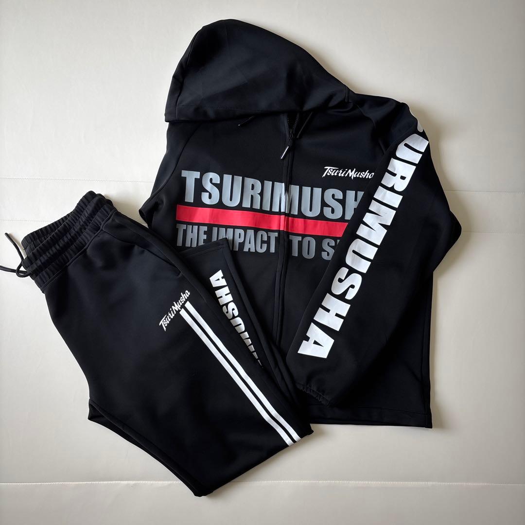 釣武者　スプオージャージセット　ブラック　L